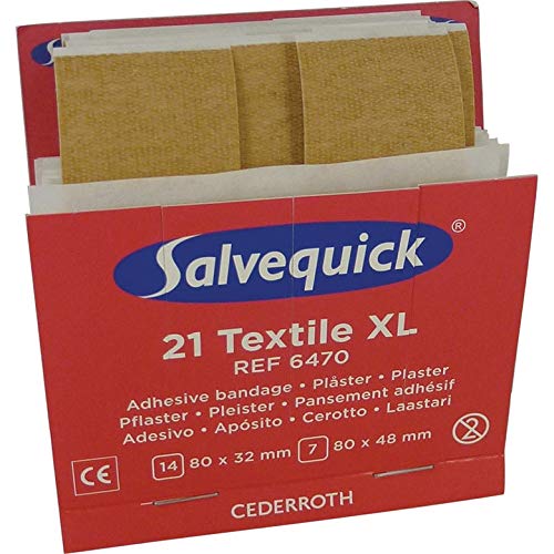 Pansements textiles non stériles Salvequick CD58A XL grand format pour blessure et soin des plaies