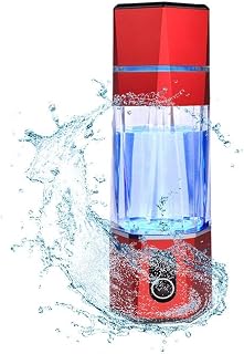 5000ppb Hydrogen Water Bottle Intelligent Hydrogen Generator SPE/PEM Electrolysis Hydrogen Rich Water Bottle (RED)