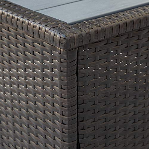 interjunzhan Conjuntos de Móveis de Jardim e Quintal em Formato de U com Almofadas e Mesa Conjunto d