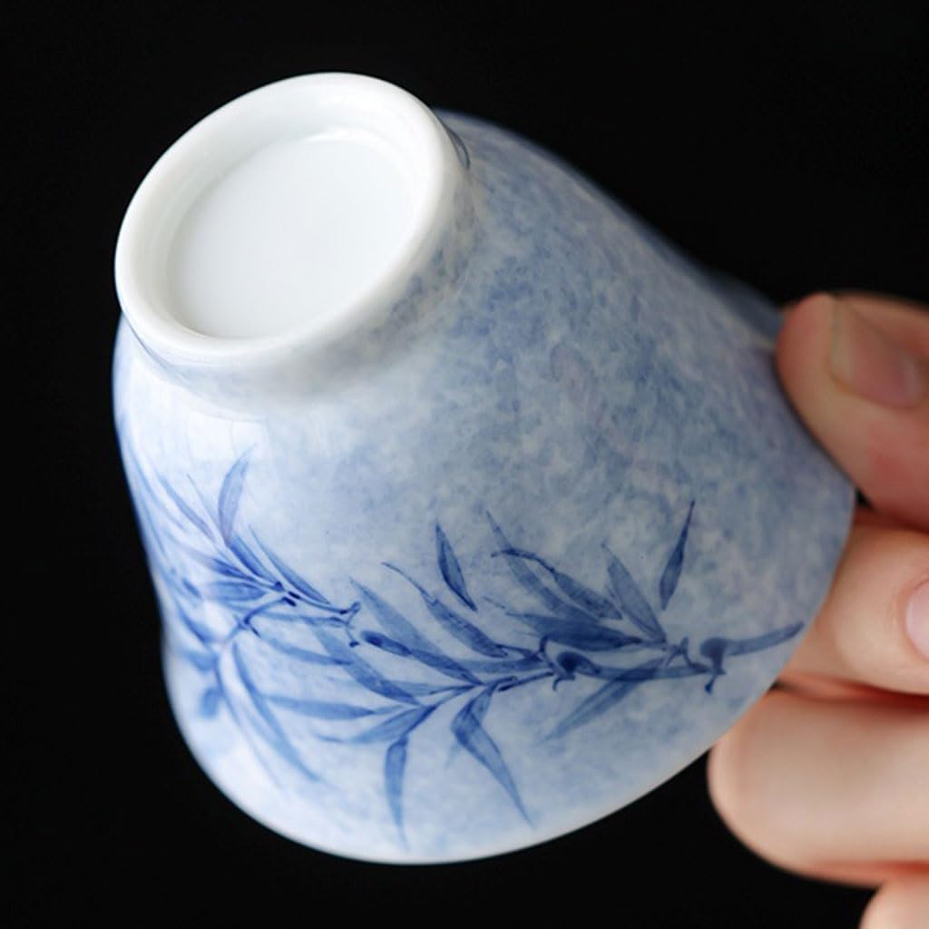 Filiżanka do herbaty, pojedyncza filiżanka, ręcznie malowana filiżanka do herbaty, ceramiczna filiżanka hosta, biała porcelana, ceramiczny zestaw do herbaty, prosty zestaw do herbaty w stylu