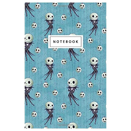 Notebook: The Nightmare Before Christmas - Design: 5.5" x 8.5" lined pages. Great for note-taking/Composition/Writing/Planning/Diary/Gift