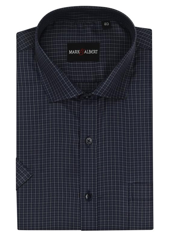 Image of Men's Half Sleeves Regular Shirt Navy