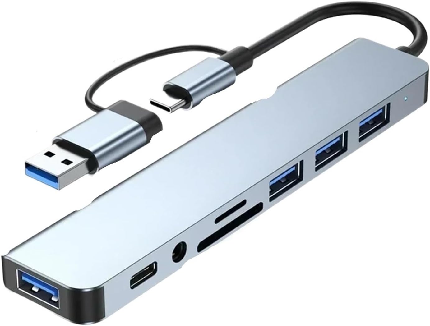 Type-C カードリーダー 6in1 USB タイプc microUSB usb3.0 usbポート ハブ hub SD MicroSD 対応  TypeC 2ポート PC SDカード マルチカードリーダー microSDカード コンパクト メモリ移行 PC画像 移行 USBハブ データ転送  TN-XP85 | PC・スマホ雑貨,PC | mitas 8 in 2 USB TY>pe C ハブ、3.5mmジャックアダプタ、マイクロSDカードリーダー、タブレットディスクコンバー
