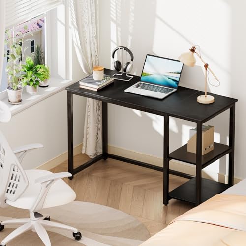 SINPAID 47" Large Gaming Computer Desk with Shelves for Home Office, Black by SINPAID - Used condition - Image 7
