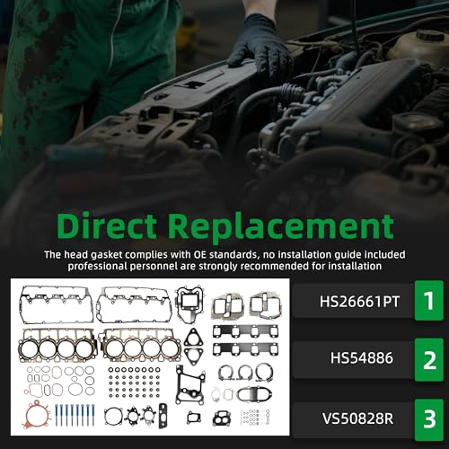 Image of Head Gasket with Bolts Set, for Ford F-250 Super Duty V8 2011-2020
