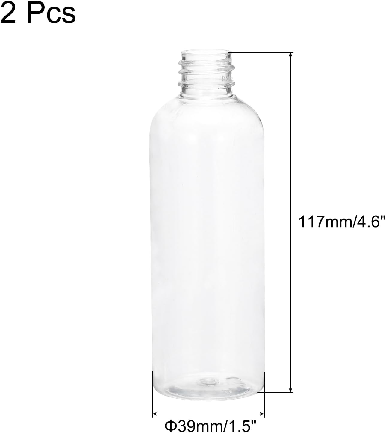 MECCANIXITY 2 Pack 100ml/3.4oz Dispensing Bottles Plastic Squeeze Bottle with Twist Top Cap Graduated Measurement for Liquids, Inks, Oils, Arts, Crafts