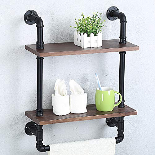 Hottest Sales Industrial Wood Bathroom Shelf Over Toilet with Towel Bar,Rustic Bathroom Shelves Floating Shelves 2 Tier,19.68in Pipe Shelves Pipe Shelf Towel Racks Wall Mounted,Farmhouse Pipe Shelving Towel Holder Hottest Sales Industrial Wood Bathroom Shelf Over Toilet with Towel Bar,Rustic Bathroom Shelves Floating Shelves 2 Tier,19.68in Pipe Shelves Pipe Shelf Towel Racks Wall Mounted,Farmhouse Pipe Shelving Towel Holder