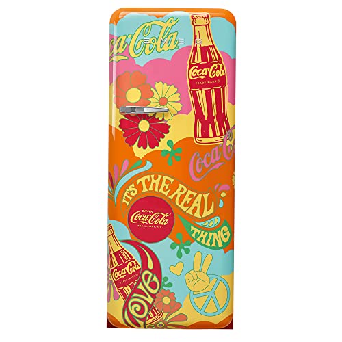 Smeg x Coca-Cola Unity Edition Retro Refrigerator – FAB28 Red 9.93 cu. ft. Fridge, Right-Hinge – Made in Italy, Vintage 50s Style, Limited Collaboration
