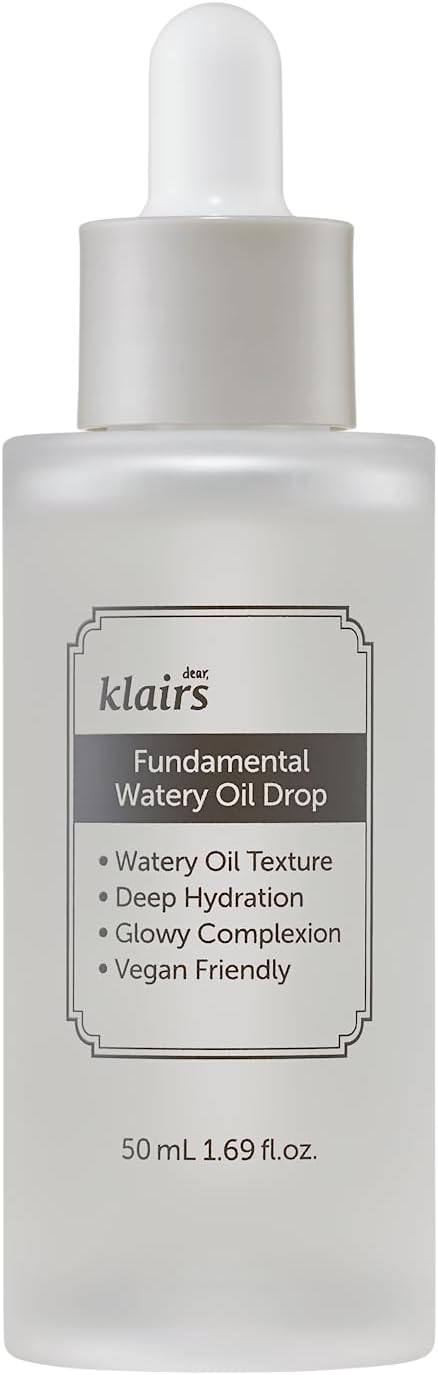 DearKlairs Fundamental Watery Oil Drop | Water Based Serum with Rich Hydration, Facial Oil, 1.69 Fl Oz