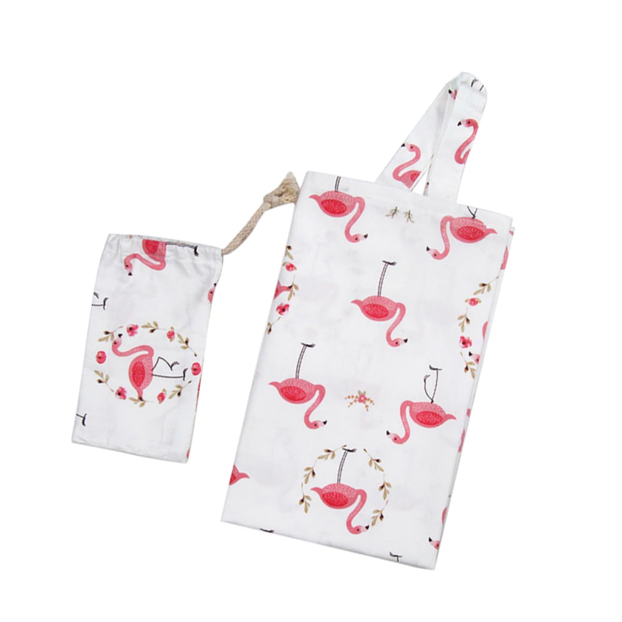 UPKOCH 3stücke Baumwoll-umstandsdecke Für Stillen Und Tragbarer Stillüberwurf Mit Nackenstütze Für Draußen Flamingo