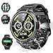 Smartwatch Herren Damen, 1.53" HD 1000mAh Militär Smart Watch mit Telefonfunktion, 100+Sportmodi Fitnessuhr Tracker, IP68 Wasserdicht Sportuhr, Herzfrequenz Schlafmonitor Schrittzähler Android iOS