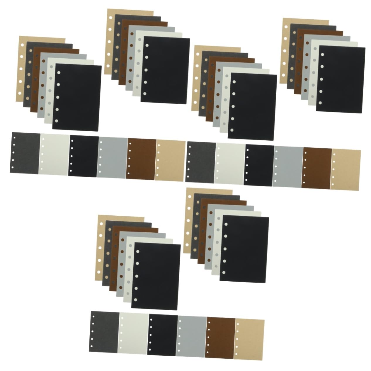 Operitacx 900piezas Papel Reemplazo Para Cuadernos Recarga De Papel Suelto Para Planificadores y Notas Anillas Vintage