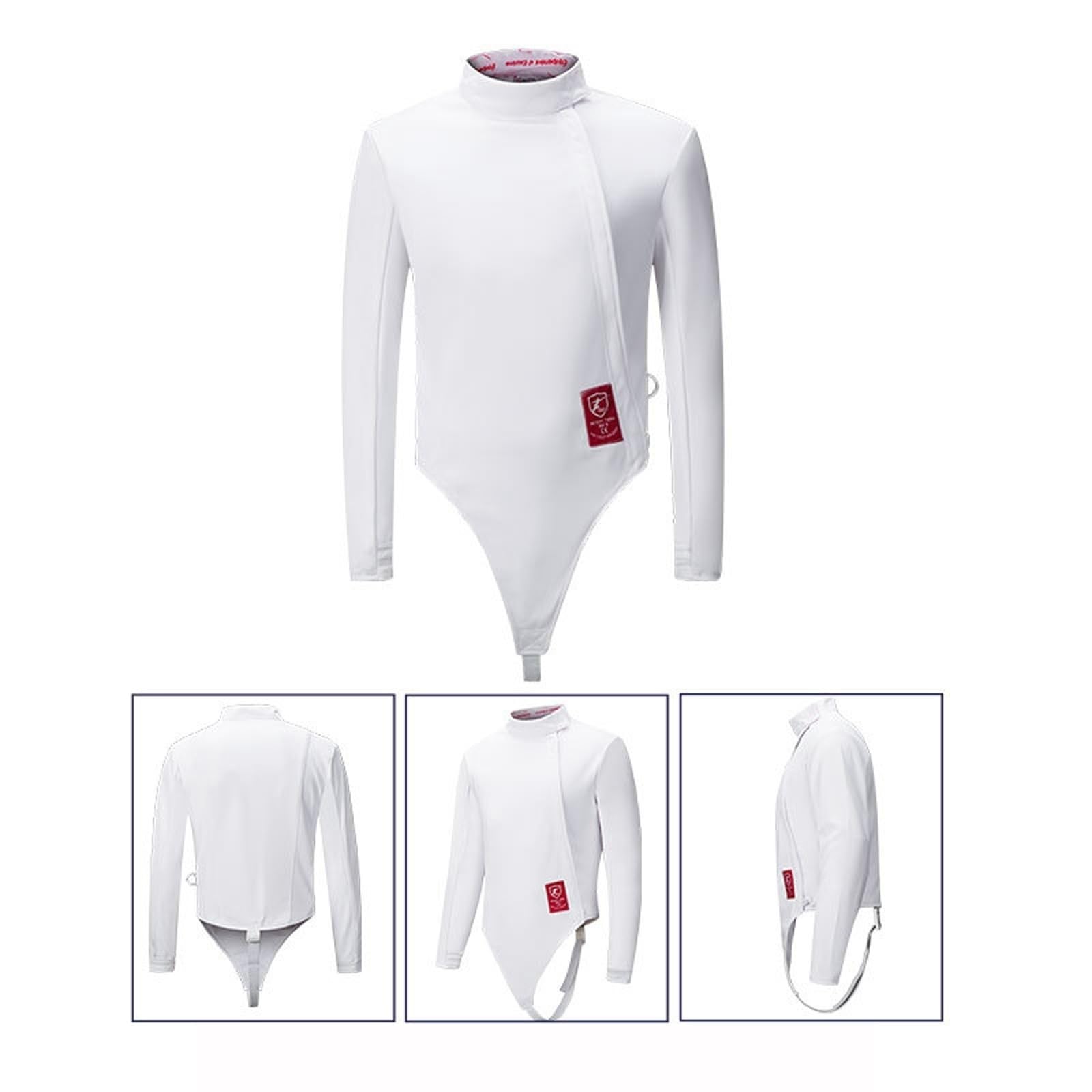 Chaqueta de Esgrima Traje de Espada de Esgrima 350N Tela Resistente a Las Puñalada Traje Protector