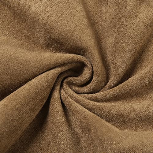 Nyeemya Camiseta Sin Mangas Mujer con Flecos de Vaquera del Oeste Estilo Vintage Top de Cuello Halter Ropa Casual S-L Marrón L