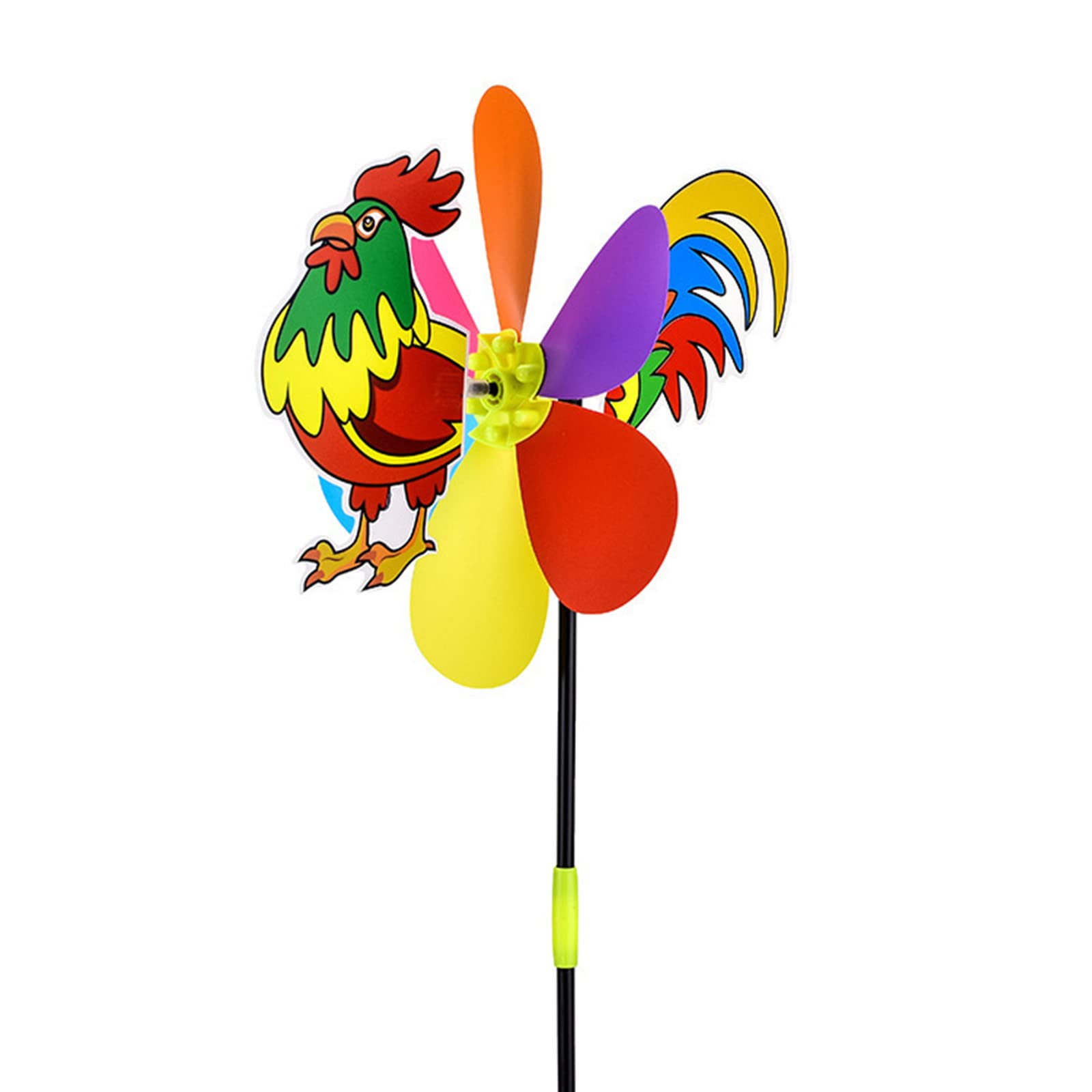 3D Animal Windmill Garden Wind Spinners Children Toy Lovely Cartoon Whirligig Pinwheels Yard Outdoor Decorations Large Wind Spinners for Yard and Garden