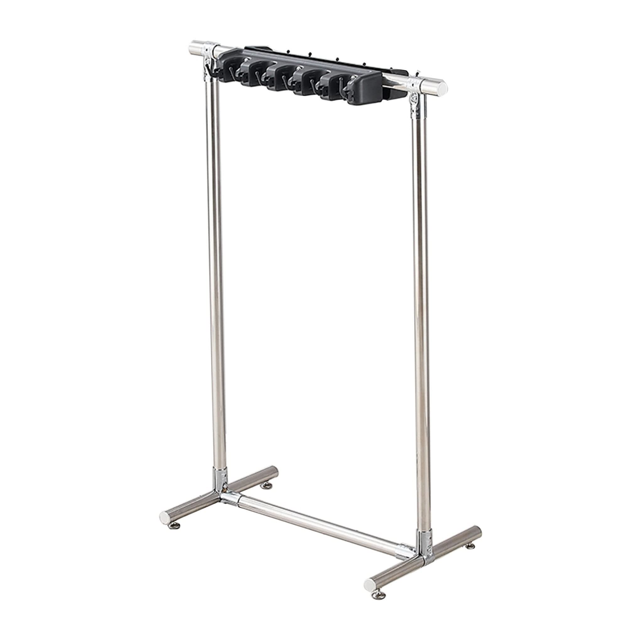 Support pour balais et serpillères mobiles sur roulettes pour garage
