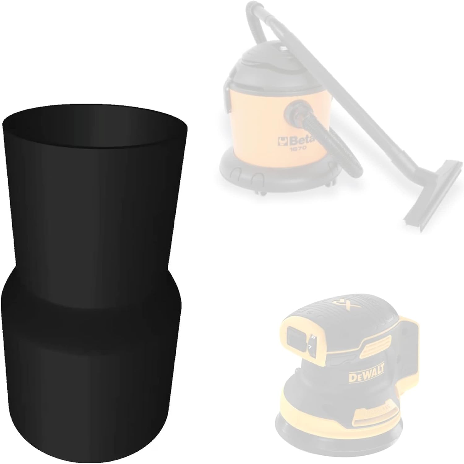 HA00023B Hose Adapter Compatible with 35mm/36mm Hoses & Dewalt 18V Palm Sander DCW210 & Other