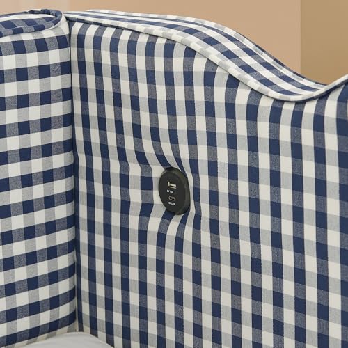 Image of KEIKI Twin Size Upholstery Daybed with Trundle and USB, Twin to King Design Adorable Wave Shaped Extendable Linen Sofa Bed, Easy Assembly, No Box Spring Required, for Living Room and Bedroom, Navy