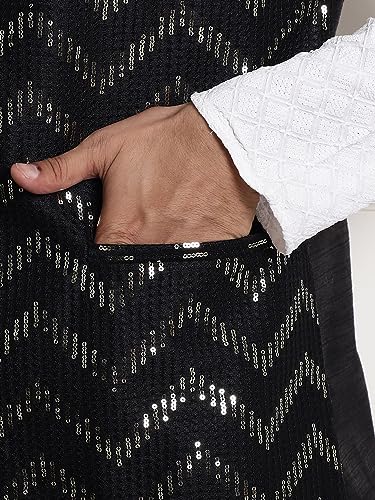 Image of SOJANYA (Since 1958 Men's Cotton Seqence Kurta & Pyjama with Nehrujacket
