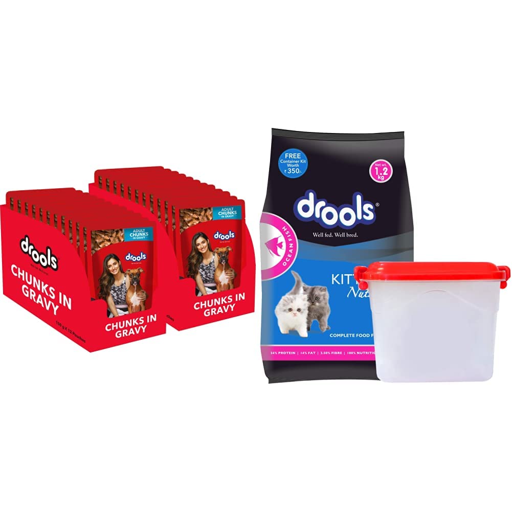 See full amazon price history chart for Drools Adult Wet Dog Food, Real Chicken and Chicken Liver Chunks in Gravy, 24 Pouches (24 x 150g)&Drools Kitten(1-12 Months) Dry Cat Food, Ocean Fish, 1.2kg with Free Container Drools Adult Wet Dog Food, Real Chicken and Chicken Liver Chunks in Gravy, 24 Pouches (24 x 150g)&Drools Kitten(1-12 Months) Dry Cat Food, Ocean Fish, 1.2kg with Free Container (B0BP5KQ23V) Amazon Price History, Amazon Price Tracker