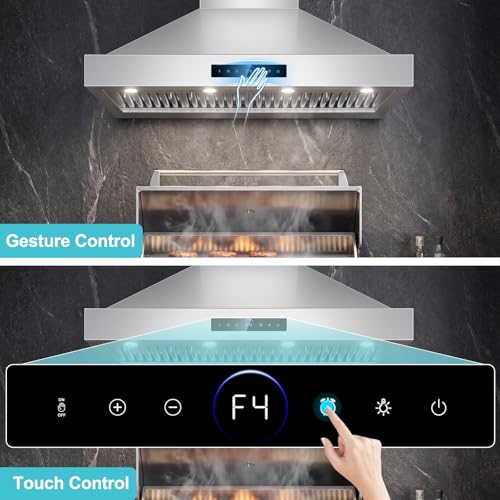 Image of 48 inch Outdoor Wall Mount Range Hood, 1600 CFM Stove Vent Hood