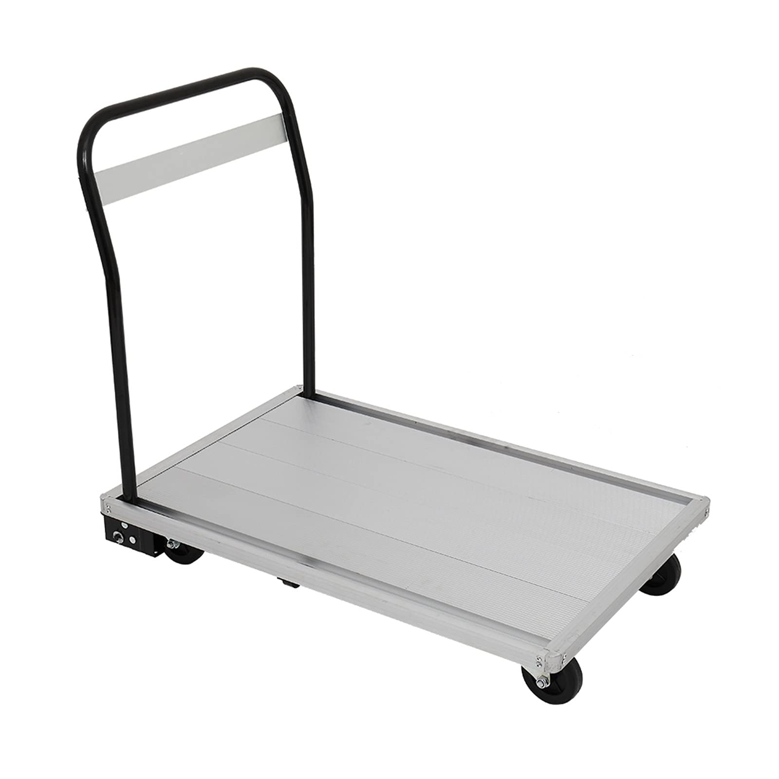 Liudan Plattformwagen Plattformwagen Falten Multifunktionale Bewegung Aluminium Faltbare Griff Rolling Flachbettwagen Hand Truck Lastkapazität 770LB Transportwagen