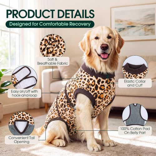 Image of Kuoser Recovery Suit for Dogs After Surgery, Female Dog Onesie for Surgery