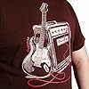 Duke Mens Barnsley Guitar and Amp Print SS T-Shirt - Red - 4XL #2