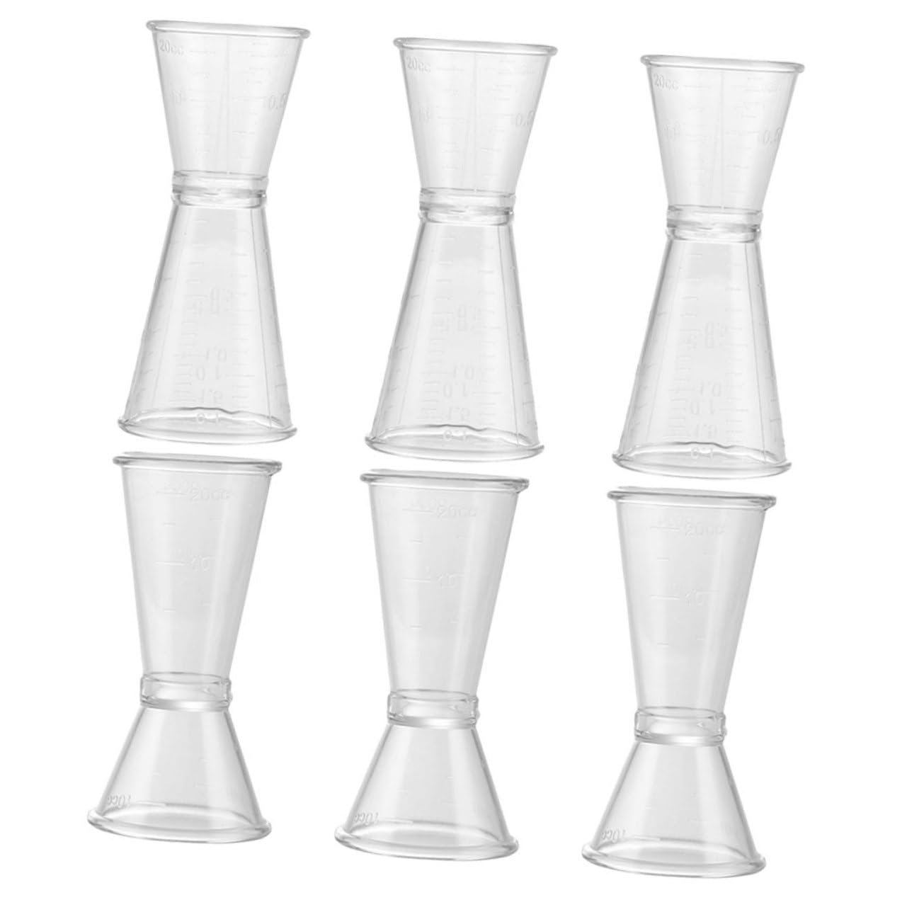 PRETYZOOM Cocktail Measure Jigger Plastic Measuring Cup for Ounces Perfect for Bartending