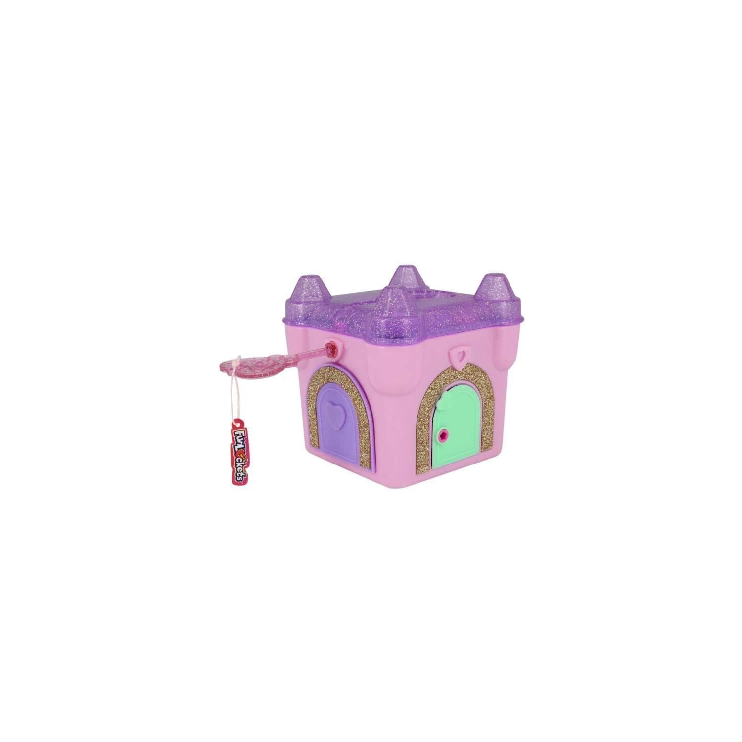 Taldec Funlockets – Castillo De Secretos, Juego De Escape Con 20 Sorpresas, Incluye Pulsera Y Abalorios, Para Niñas De 4 Años En Adelante (Rosa)