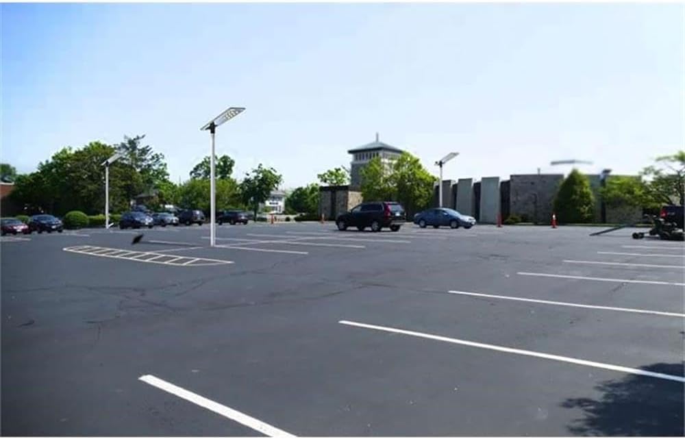 eLEDing 60W Superior Solar/Hybrid Energy Efficient LED Ultra-Powerful Self-Contained Smart Commercial Residential Lighting w/Mounting System for Building Parking Lots Bike Path Street