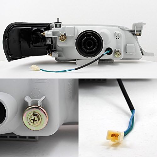AKKON - For 1993 1994 1995 1996 1997 Corolla JDM Version Clear Headlights + Amber Corner Signal Lamps