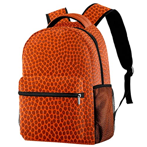Sac à dos de voyage basket-ball orange ergonomique et grand compartiment