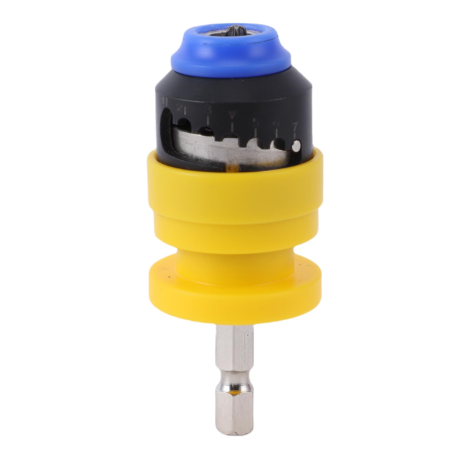 Regulowany uchwyt na końcówki wkrętaka 2-8 mm z pogłębiaczem magnetycznym do ustawiania głębokości śruby pozycjonującej do płyt gipsowo-kartonowych w kolorze żółtym