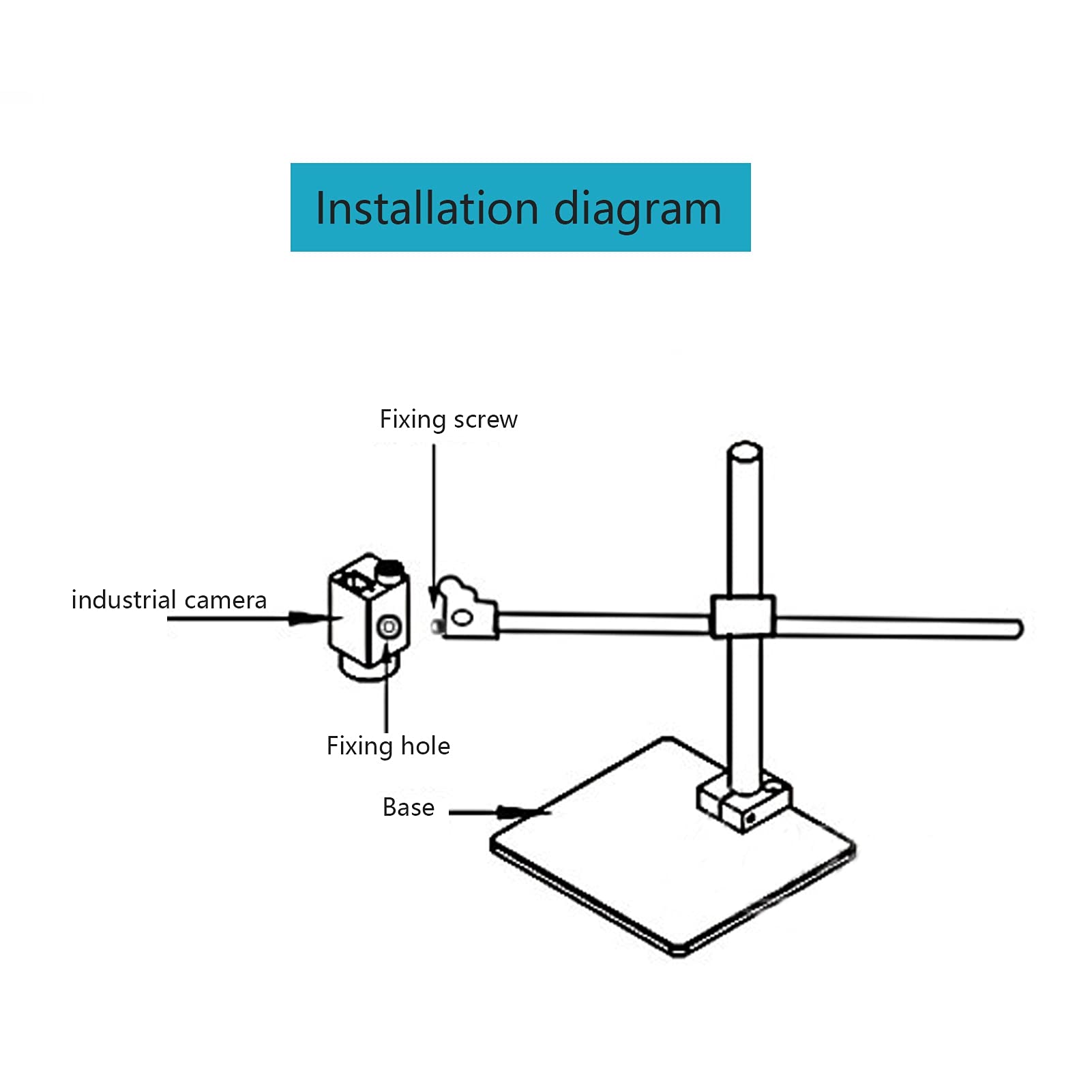 Supporto Regolabile per Microscopio con Fotocamera Industriale per