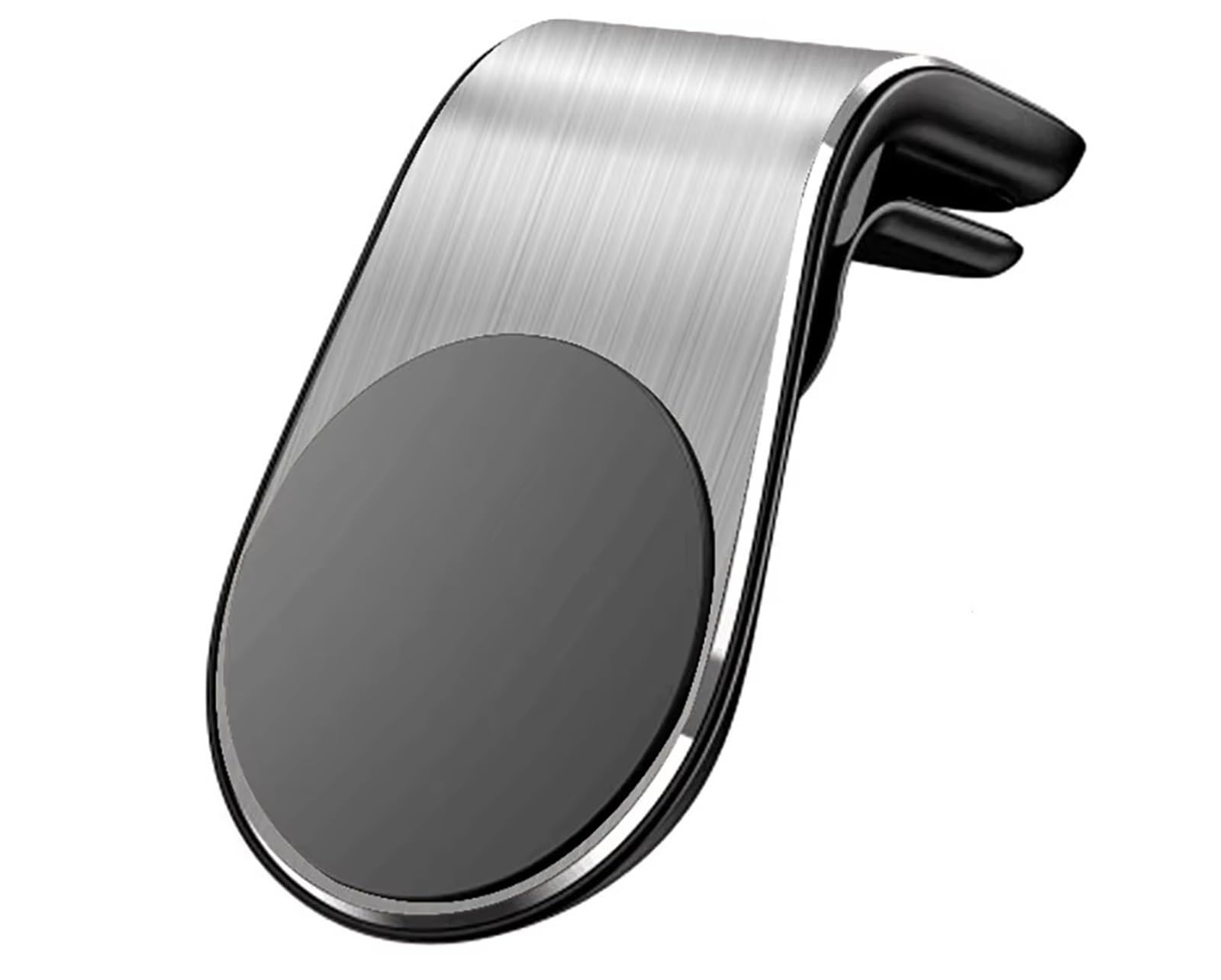 Per Samsung Supporto Magnetico Telefono Auto Uscita Aria Auto Telefono Clip Universale Aspirazione Magnetica Smartphone 3-7 Pollici Porta Cellulare Auto(Silver Fixed Holder)