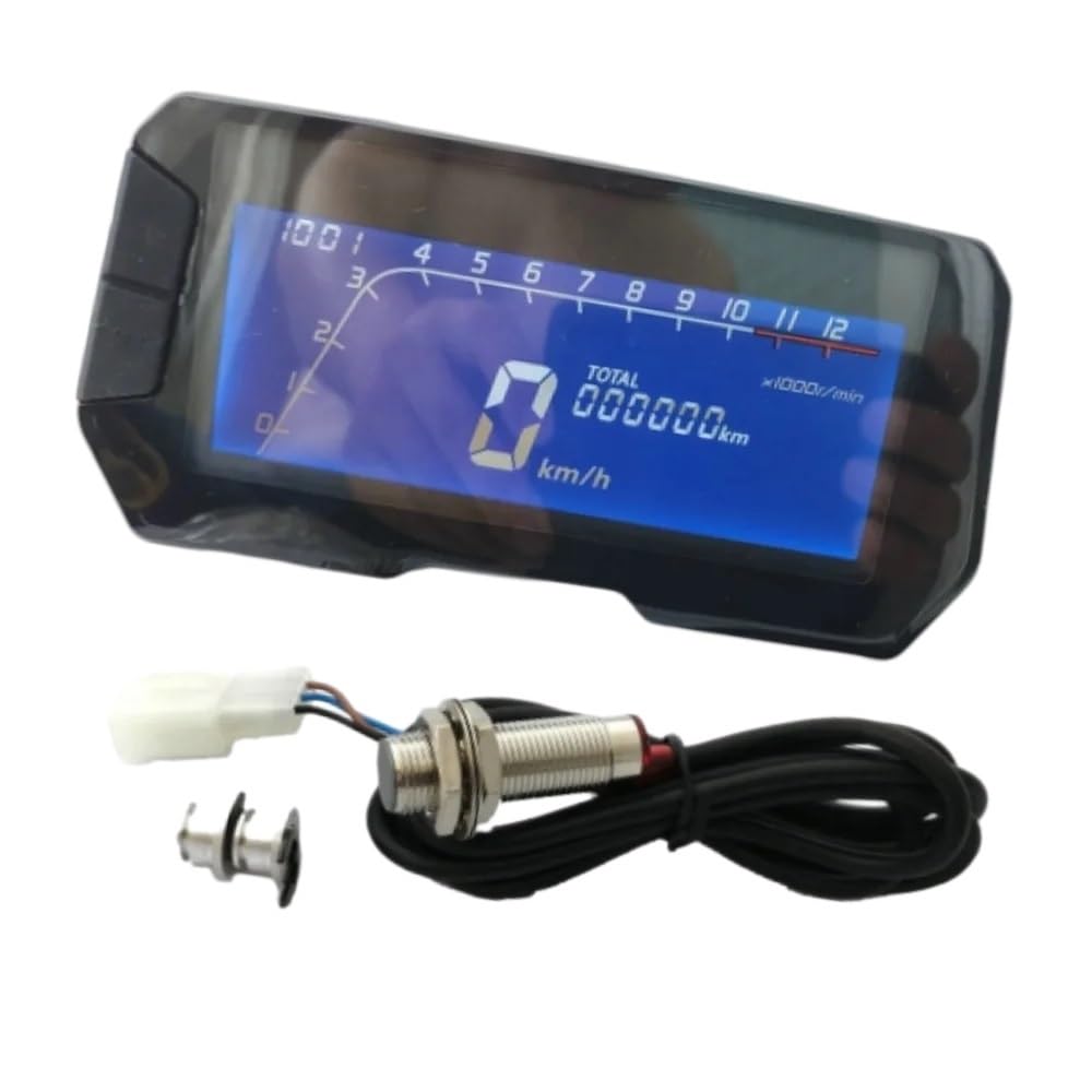 Odómetro Digital Velocímetro Digital LCD para motocicleta, odómetro, accesorios para incluidos, Universal, 12000 RPM para 12 V