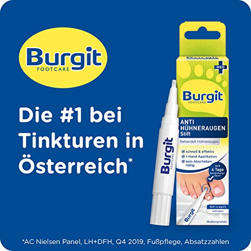 Anti Hühneraugen Stift (4ml) · Burgit · Entfernt Hühneraugen · Schnell · Effektiv · Hühneraugentinktur