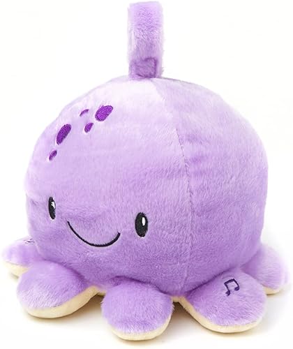 Miniatura 4 de Cuddle Barn - Lullababies - Oswald The Octopus Juguete musical animado de peluche para bebé con luces relajantes y control de volumen, 6 pulgadas