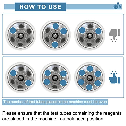 Powlab Electric Centrifuge Machine Desktop Laboratory Benchtop Centrifuges Lab Medical Practice With Timer And Speed Control - Low Speed,4000 Rpm, Capacity 20 Ml X 6-110V #TOP4