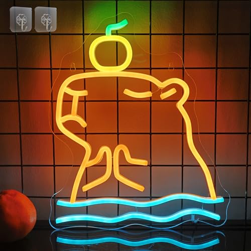 Attivolife Capybara Sign for Wall Decor, Light up Cute Animal Shape LED Lamp with Dim USB Powered, Unique Home Children's Bedroom Business Shop Bar Party Decor Birthday Christmas Day Gift for Kids