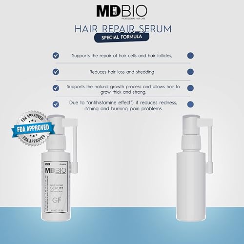 Miniatura 5 de MD PLUS BIO - Suero reparador de cabello, más grueso, más completo, para pérdida de cabello y adelgazamiento, productos para el cuidado del cabello
