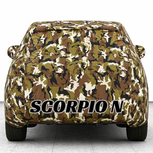 Image of Kings of Cover New Jungle 100% Waterproof Scorpion Car Cover | Polyester Car Body Cover for Rain & Sun | UV Protection, Dustproof, Scratch Resistant, Windproof, Heat Resistant, Custom Fit