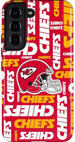 Skinit Pro Phone Case Compatible with Galaxy S22 - Officially Licensed NFL Kansas City Chiefs Red Blast Design
