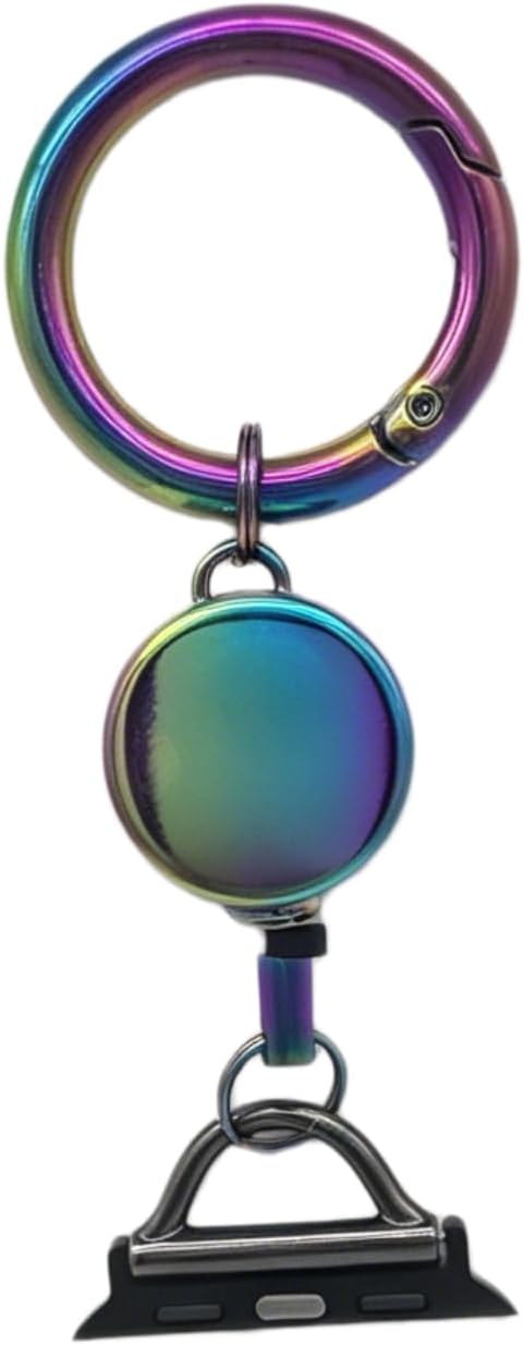 Retractable Watch Band Hook Accessory Compatible with Apple Watch Fob Necklace Keychain Clip Pocket watch Case 38mm 40mm 41mm 42mm 44mm 45mm,Replacement Band for iwatch Series11-1/SE Ultra