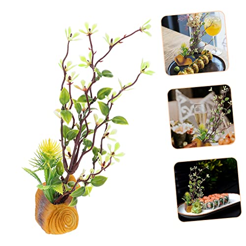 Flores artificiales de diseño realista para decorar sushi en cenas en casa 6