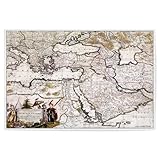 artboxONE Poster 60x40 cm Kartografie Alte Karte des 
