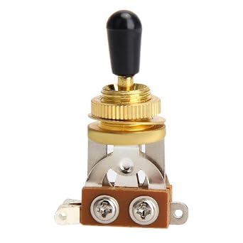 3 Way Short Straight Guitar Toggle Switch Pickup Selector for Gibson Epiphone Les Paul LP SG Electric Guitar Gold