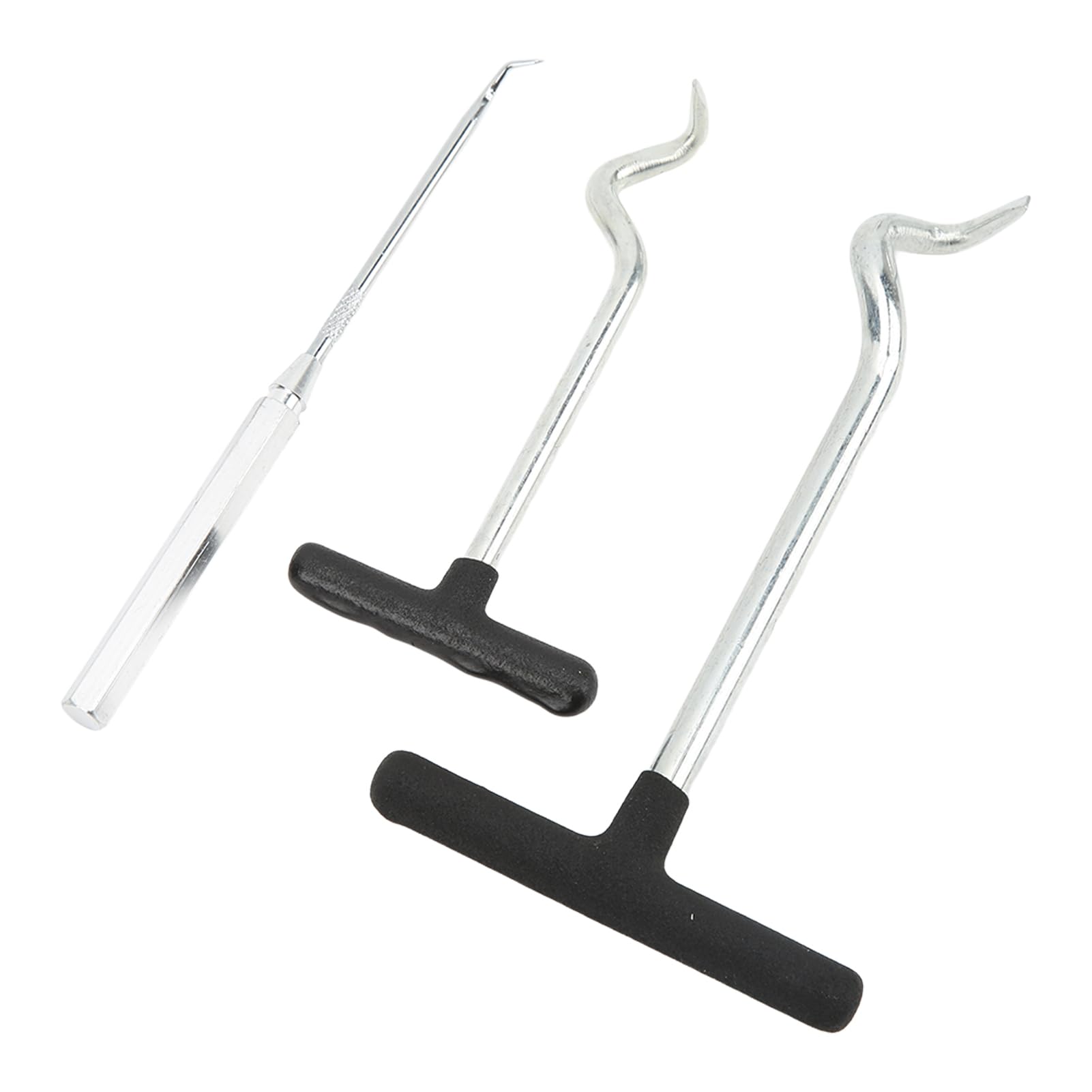 Ymiko Bearing Seal Puller, 3PCS O Rings Grease Seals Puller Hydraulic Installation Tool Kit Steel Soft Handle Oil Remover Tool for Car SUV Truck