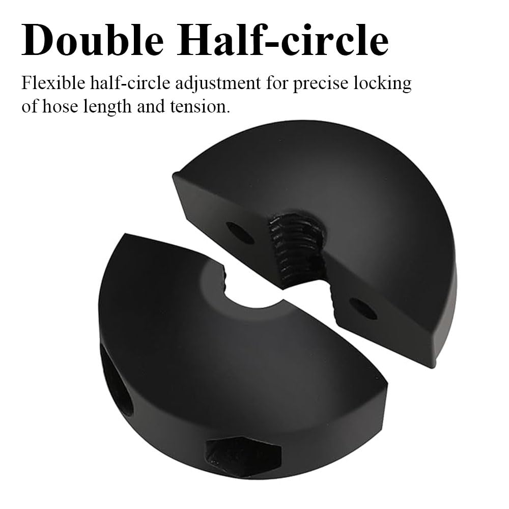 2PCS Air Hose Stopper Adjustable Hose Reel Replacement Rubber Ball Bumper Rubber 3/8" ID 0.57 Inch to 0.63 Inch Auto Rewind Retractable Hose Reel Stop for Spring Driven Air Hose Reel - Image 4